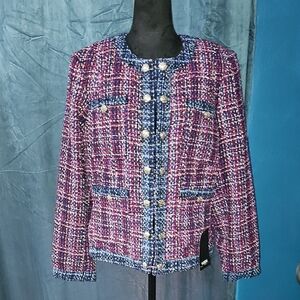 White House Black Market - Hollyhock Combo - Tweed Styelist Jacket - NWT